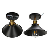 E27 Ceiling Light Industrial Black Wrought Iron Ceiling Lamp for Farm Kitchen Corridor 85240V V1294-YM0523-3119220032911
