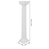 12 Pieces White Plastic Roman Pillars Cake Stand Rods for Tiered Cake Support and Decoration V1369-AZ3-W-16871