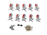 10PCS Atomizing Spray Nozzle Set Zinc Alloy Agricultural Plant Water Misting Fan Nozzle for Tractor V1294-YM0706-3111230161511