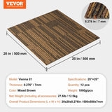 VEVOR Carpet Tiles Reusable, 20"x 20"Carpet Squares With Padding Attached, Soft Padded Carpet Tiles, V952-KCXFKDT2020YPI6HYV0