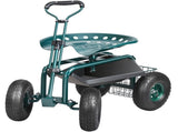 Garden Cart Rolling Workseat with Wheels, Gardening Stool for Planting, 360 Degree Swivel Seat, V952-KDJQXKQX0000M1EWPV0