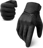 Breathable Mesh Motorcycle Gloves Touchscreen with TPR Palm Pad Hard Knuckle-Black-XXLarge V1164-325736