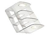 Book Organizer Desktop Book Rack File Holder Acrylic Tabletop Organizer for Study Office Transparent V1294-YM0710-3117230263411