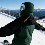 Waterproof Fleece Lined Hood, 3-in-1 Balaclava Design With Ski Mask For Skiing Snowboarding And V1366-AZ2-W-11461
