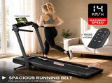 Powertrain V300 3.0HP Foldable 2-in-1 Walking Pad Treadmill with Auto Incline 14km/h Under Desk TML-HSM-V300