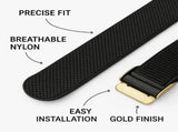 Premium Nylon Sport Band Compatible with WHOOP 4.0, Adjtable Stretch Wrist Strap for WHOOP Fitness V1258-DP02-F-686