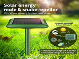 Solar Snake and Rodent Repeller Ground Stakes 2 Pack - Solar Powered Vibration and Buzzer Animal V888-ELOSUNG57566
