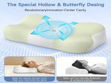Memory Foam Cervical Pillow, Neck Comfort Support,Ergonomic High-Low Contour Neck Pillow, Supportive V1107-115-95658