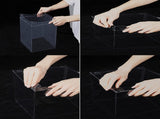 10 inch Clear cake Box, Large Transparent cake Box,tall cake boxes with Ribbon,10x10x9inch V1258-DP02-WO-1010