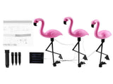 3 In 1 LED Flamingo Solar Power Light for Outdoor Waterproof Yard Garden Lawn Lamp V1294-YM0727-ZM00583