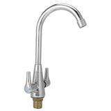 G1/2 Thread Copper Faucet Hot Cold Water Outlet 360 Degree Rotation for Kitchen Vegetables Basin V1294-YM0901-3118200156011