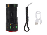 High Powered Handheld LED Multi Modes IPX4 USB Rechargeable Colorful Fluorescent V1294-YM0901-3119230223311