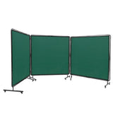 VEVOR Welding Screen with Frame 3 Panel 6' x 6' Welding Curtain Screen 12 Wheels V952-SMSHJPF6X6YCKQEXGV0