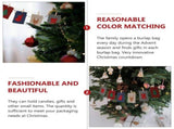1 Set Holiday Burlap Treat Bags Advent Calendar Bags Imitation Linen Gift Holding Families Christmas V1370-AZ4-11520