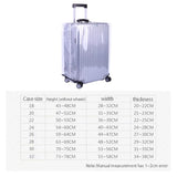 Waterproof Pvc Trolley Suitcase Cover - 28 Inch Rimless Transparent Dustproof PRL-5066933060DBT