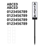 Solar Powered Lighted House Address Numbers Light LED Illuminated with Dual Color Outdoor Address V1294-YM0523-10319963