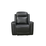 1 Seater Electric Leather/PVC Black Recliner V43-REC-FNX1RBL
