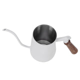 650ml Hanging Ear Hand Coffee Pot Stainless Steel Drip Type Coffeeware Tool with ThermometerWhite V1294-YM0901-3118210062312