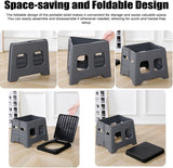Portable Camping Toilet Foldable with Lid, 150 kg Load Capacity, for Road Trips and Camping Indoors V1188-MS-325-1021