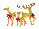 Christabelle 3 Reindeer Family Christmas Light Up Display 1.25m Gold Mesh Animated Outdoor Indo 112_SHE206