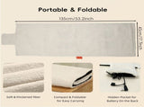 USB-Powered Heated Seat Cushion and Throw Blanket, Soft Flannel Fleece, Fast Heating with 3 V1341-ZY-B9J34DBA-S