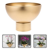 Cactus Planting Pot Flowerpot Iron Golden Planter Modern Style 1Pcs V1369-AZ3-W-18090