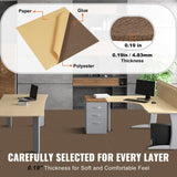 VEVOR Carpet Tiles Peel and Stick, Squares Self Adhesive Carpet Floor Tile, Soft Padded Carpet V952-ZZFKDT1818SZ9DKX7V0
