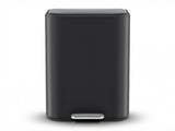 Cefito Kitchen Trash Can 40L Pedal Bins Rubbish Bin Steel with Soft Close Lid, Removable Inner RB-40L-1C-BK
