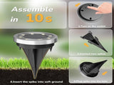 Solar Ground Lights,16 Pack Solar Lights Outdoor Waterproof, Solar Garden Lights Landscape Lighting V1258-DP02-WO-742