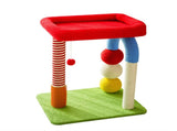 Colorful U-Shaped Cat Tree with Sisal Scratching Posts, Multi-Level Perch & Hanging Ball Toy V888-ELOSUNG48679