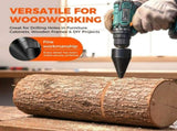 Wood Splitter Drill Set, Easy Splitter Detachable Drill Bit, 32mm Heavy Duty Wood Splitting Screw V1366-AZ2-W-11125