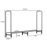 Metal Firewood Rack Log Storage Holder Heavy Duty V178-66893