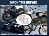 Tire Repair Rubber Nails Kit with 2 Sizes,2026 Tire Repair Tools for Car,Motorcycle,Bike,Tire Repair V1258-DP02-F-751
