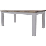 Plumeria Dining Table 225cm Solid Acacia Wood Home Dinner Furniture -White Brush V315-VOD-HOME-12