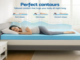 Giselle 12cm Memory Foam Mattress Topper Ventilated Cool Gel Bamboo Cover Double MATTRESS-TOP-VH-GEL-12-D