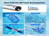 Pool, 1 to 3.66 m Telescoping Swimming Pool Cleanings, Professional Adjustable Telescopic V952-BCGYCQJTJYCGUEC1M001V0