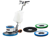 Auch 17" Commercial Orbital Scrubber & Polisher, Hard Floor Buffer, Carpet Cleaner, 12L Solution V219-CFPWLKACH17A