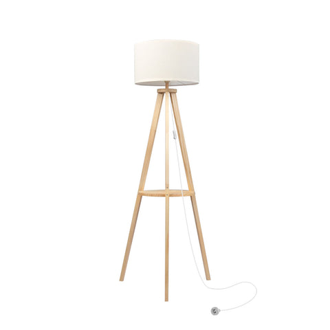 EMITTO Tripod Floor Lamp with Shelf LI0565-NT