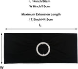 Spandex Chair Sashes Bands 50PCS Stretch Chair Ties Bows with Buckle Slider for Wedding Party V1258-DP02-C-1409