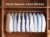 10Pcs Grey Low Profile Short Neck Clothes Hangers Space Saving Plastic Hangers for Wardrobe V1192-AZ-W-31646