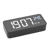 LED Mirror Digital Alarm Clock Large Screen Intelligent Brightness Adjust Snooze Function Power Off V1294-YM0703-3113230031511