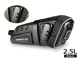 Bicycle Saddle Bag Large Capacity Water-Resistant Storage for Cycling Essentials V1106-139-BLA-80416