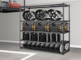 Storage Shelving Unit, 5-Tier Adjustable, 2000 lbs Capacity, Heavy Duty Garage Shelves Metal V952-XLZLKHJCL24DXIG4AV0