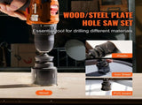 Hole Saw Kit, 18 PCS Saw Blades, 6 Drill Bits, 1 Hex Wrench, Bi Metal M42 Hole Saw Set with Carrying V952-KJTJSJSPF18OWVFQPV0