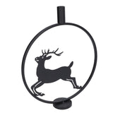 Deer Candle Holder Black European Style Tealight Holder Wall Decoration for Wedding Party V1294-YM0715-3115210264911