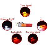 20-LED Truck Trailer Tail Light Turn Signal Reverse Brake Light, Stop Rear Flash Lamp V1370-AZ4-00479