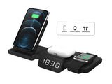 3 in 1 Wireless Charger Stand with Clock for Multiple Devices Charging Compatible with Android and V1294-YM0901-H38130EU
