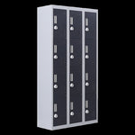 12-Door Locker for Office Gym Shed School Home Storage - 3-Digit Combination Lock V63-839031