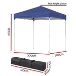 Instahut Gazebo 2x2m Outdoor Patio Garden Marquee Shade Blue GAZEBO-T-2X2-F-EC-BU