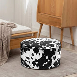 SOGA 2X 48x35cm Round Soft Pouffe Seat Cushion Elegant Home Accent Dcor Stylish Footstool POUFFE639X2